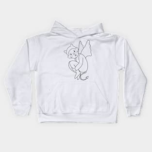 Demon Baby Lines Kids Hoodie